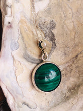 Pingente em Prata com Malaquita