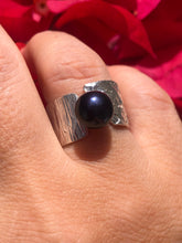 Anel em Prata 950 com pérola genuína