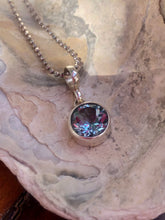 Pingente em Prata com Topázio azul