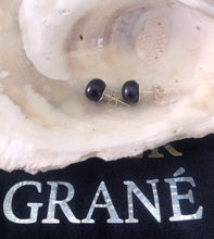 Brincos em Prata 950 com Pérolas Genuínas Negras 9,5mm