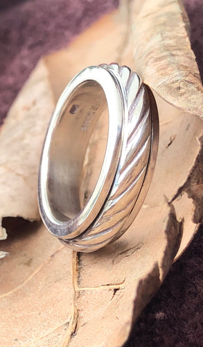 Anel de prata 950, giratório ou Anel de Saturno.