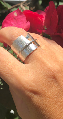 Anel 18mm, Prata 950